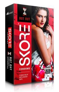 Skore Notout Climax Delay Dotted Condoms 1 Packet - 3pes