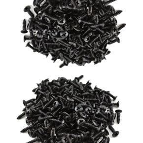 200Pcs Black Guitar Pickguard Screws for Fender Strat/Tele Electric Guitar Bass