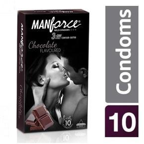 Condoms Manforce Chocolate Stamina Flavoured Condoms - 10pcs Pack