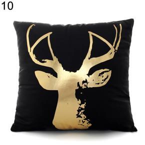 Fashion Bronzing Love Pattern Throw Pillow Case Cushion Cover Home Sofa Decor