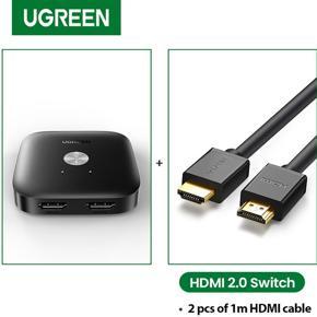 Ugreen HDMI Switch 4K/60Hz HDMI Switcher for Mi Box 2 In 1 Out Converter HDMI Splitter for PS5 PS4 TV Box Switcher HDMI