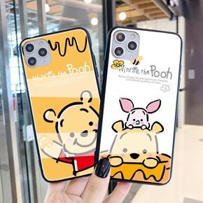 Suitable for Huawei P40lite/P30/p20/p10plus P50pro cartoon Winnie the Pooh glass phone case