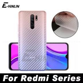 Carbon fiber for mi Xiaomi Redmi 9 back screen protector