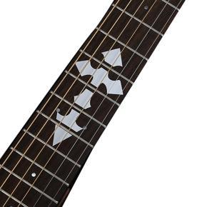 Guitar Fingerboard Cross silver Shell Inlaid Applique Carved Decorative Guard Board Sticker