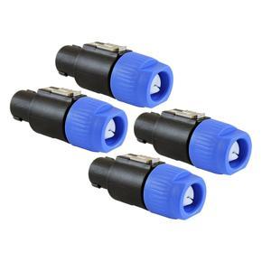 Speaker Plug for Neutrik Speakon NL4FX-8 X Speaker Plug-black & blue