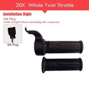 E Bike Throttle for Wuxing Ebike Twist Throttle Left and Right Hand Throttle with 3 Pin Connector Ebike Parts,SM