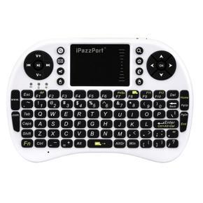 iPazzPort KP21 Wireless Touchpad And Keyboard Handhold English version - white