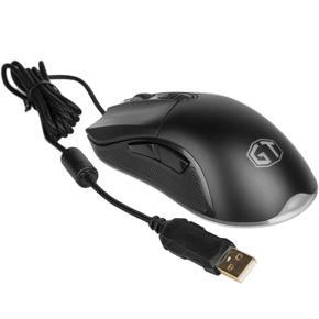 DeM626 PMW3325 Wired Mouse One-piece Optical Positioning Gaming Mouse - black