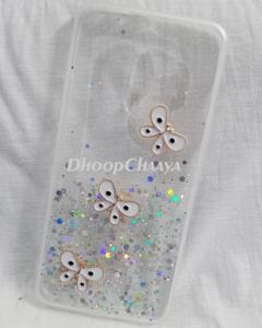 For Xiaomi Redmi 9 / Redmi 9 Prime / POCO M2 - Luxury Clear Crystal Glitter Soft Sparkle Soft Silicone Butterfly Case Cover