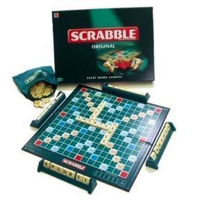 Wooden Scrabble board game puzzle English letters puzzle game children's learning English spelling table toy