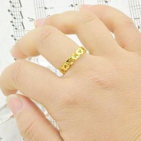 Love Shape Go-ld Plated Finger Ring