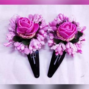 Artificial Flower Hair Clip  1 pair