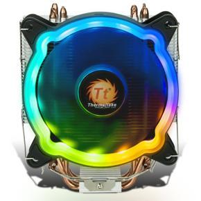 Rainbow D400P CPU cooler multi-platform/support AM4/4 heat pipe/LED RGB fan - Black