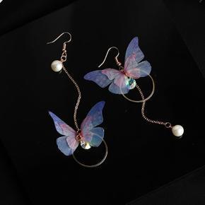 My Love Korean Butterfly Pearl Drop Alloy Earrings for Girls Simple Stylish Fashion Stylish - Earrings for Women Simple New Collection/ Earrings for Girls Simple