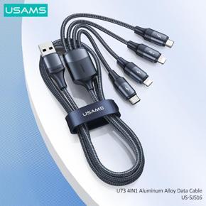 US-SJ516 U73 4IN1 Aluminum Alloy Fast Charging Data Cable 1.2m