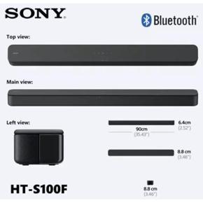 Sony HT-S100F 2ch Single Soundbar with Bluetooth