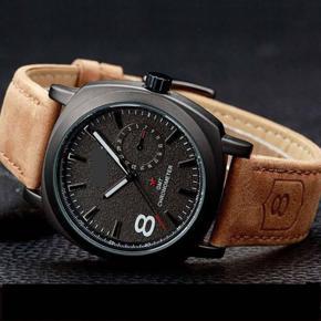 Leather Analog Watch for Men - Brown - Watch For Men