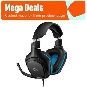 logitech g431 7.1 surround sound gaming headset with dts headphone (black)