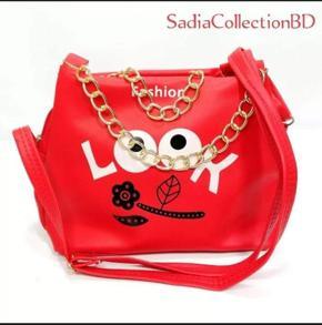 Latest Trend Pu Leather Stylish Fashionable Look beg. Red colour