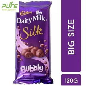 Cadbury Dairy Milk Bubbly Chocolate Bar 120gm
