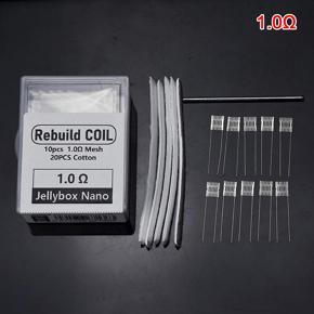 DIY Tool Rebuild Kit Mesh Coil Resistance Wire 0.6/1.0ohm For Jellybox nano Podazz