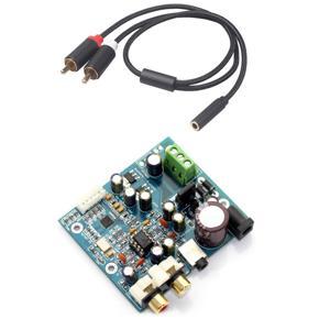 3.5mm Stereo Audio Female Jack to 2 RCA Male Socket Adapter Cable & ES9018K2M DAC Board ES9018 I2S Input Decoding Board