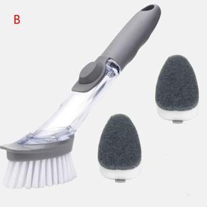 New Design (5.0mmX30.5m) CFree With 2 Scrubber - Automatically decontamination Kitchen Cleaning Brush for Home use/pan Cleaning Brush/Kitchen Slab Cleaning Brush with Long Handle(1 pcs)lothesline Wash