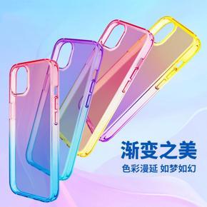 Apple 13 gradient mobile phone case for IPhone13 two-in-one transparent anti-fall protective cover Amazon foreign trade