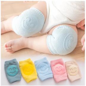 Kids Non Slip Crawling Elbow Infants Toddlers Baby Accessories Smile Knee Pads Protector Safety Kneepad Leg Warmer Girls Boys- 1Pair