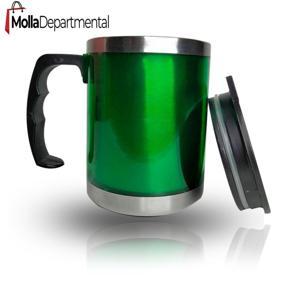 Stainless Steel Plain Red Travel Coffee Mug, Capacity: 400 ml - Coffee Mug