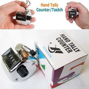 Hand Tally Counter, Tasbih, Tosbi Metal Tasbeeh With Finger Ring-Silver