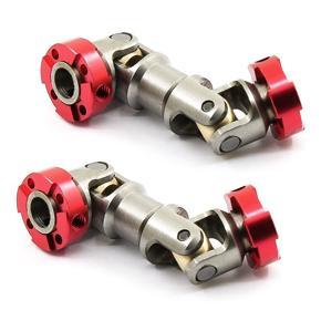 ARELENE 2X RC Model Metal Flange Head Transmission Shaft CVD for 1/14 Tamiya RC Truck 1/10 RC Car SCX10 D90 RC4WD AXIAL(55-68mm)