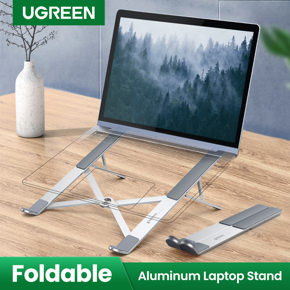 UGREEN Laptop Stand Holder For MacBook Air Pro Notebook Adjustable Foldable Aluminum Laptop Notebook Stand For PC 11/13/17 Inch
