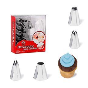 cake decoration turntable - 28cm and 3 pieces set of plastic cream scraper for pastry cake decoration and 10 pieces pipping bags and 15 pieces of stainless steel nozzle set of combo pack of 4 items