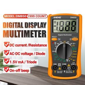 DASI ANENG DM850 Digital Multimeter Eletrical Digital 1999 Counts Professional Multimeter Auto AC/DC Votage tester Ohm Current Ammeter Detector Tool