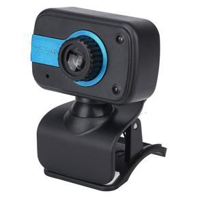 High-Definition Clip Usb Built-In Microphone Camera Night Vision Function - Black blue