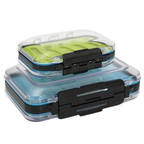 Fly Fishing Box Easy-Grip Silicone Insert Tackle Boxes Double Side Clear Lid Fly Box Fishing Tackle Accessories,Green