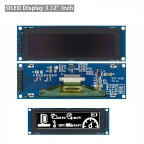 3.12 Inch OLED Display 256 X 64 25664 Dots Graphic LCD Module Display Screen LCM Screen SSD1322 Controller Support SPI