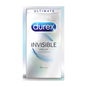 Durex INVISIBLE Extra Thin Extra Sensitive ULTIMATE Latex Condoms - 12pcs per Pack (China)