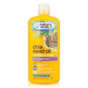 Natural World Chia Seed Oil Volume & Shine Shampoo 500ml