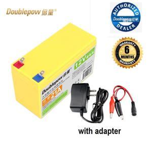 Doublepow Mini UPS Batteries  Lithium Ion 12v 21ah Storage battery for Solar with adapter