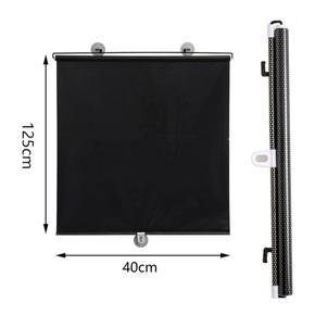 XHHDQES 2X Sunshade Roller Blackout Suction Cup Blinds Curtains for Living Kitchen Office Car Window Free-Perforated Curtain A