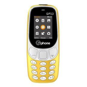 Gphone-Model-GP33- 1.8" Display - Dual Sim, 1 year warranty-Yellow