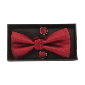 Maroon Synthetic Bow Tie For Men