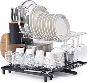 3 Layer Dish Drainer Rack Stainless Steel.
