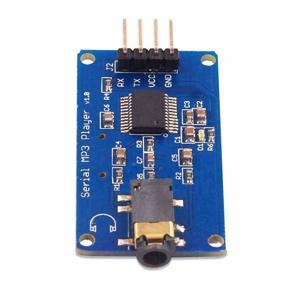 YX5300 MP3 Player Module Voice Serial Port Control Music Module TF Card Slot - blue