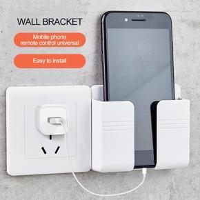 DASI Punch-free Remote Control Mobile Phone Charging Wall-mounted Box Wall-mounted Storage Box Storage Rack