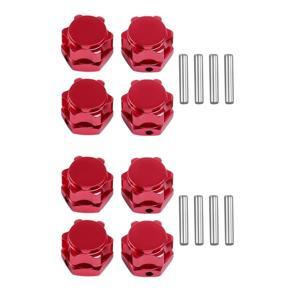 ARELENE for HSP 1/8 Spare Parts Tires Adapter Wheel Nut 8Pcs/Lot 17mm Aluminum Hex Hubs with Pins RC Car