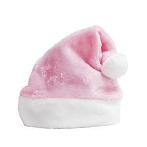 Christmas Cap Thick Xmas Hat With Plush Ball