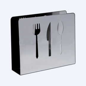 Stainless Steel Tissue Holder - Silver